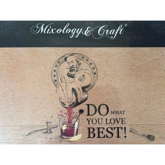 10-Pieces Mixology Bar Kit with Stand Complete Cocktail Shaker Bartender Tools - Picture 6 of 6